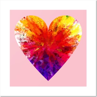 Colorful Prismatic Chromatic Rainbow Gem Ruby Posters and Art